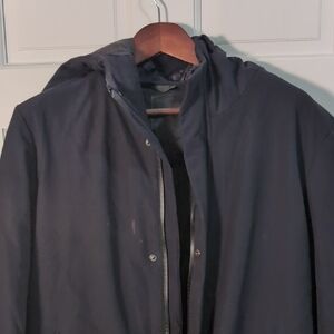 HOX Italian Men's Black Hooded Ski Jacket